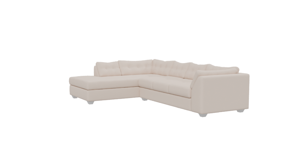 Modern L-Shaped Sofa Model - Professional 3D Model Render 13