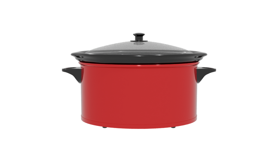 Slow Cooker Kitchen Appliance 3D - Professional 3D Model Render 5
