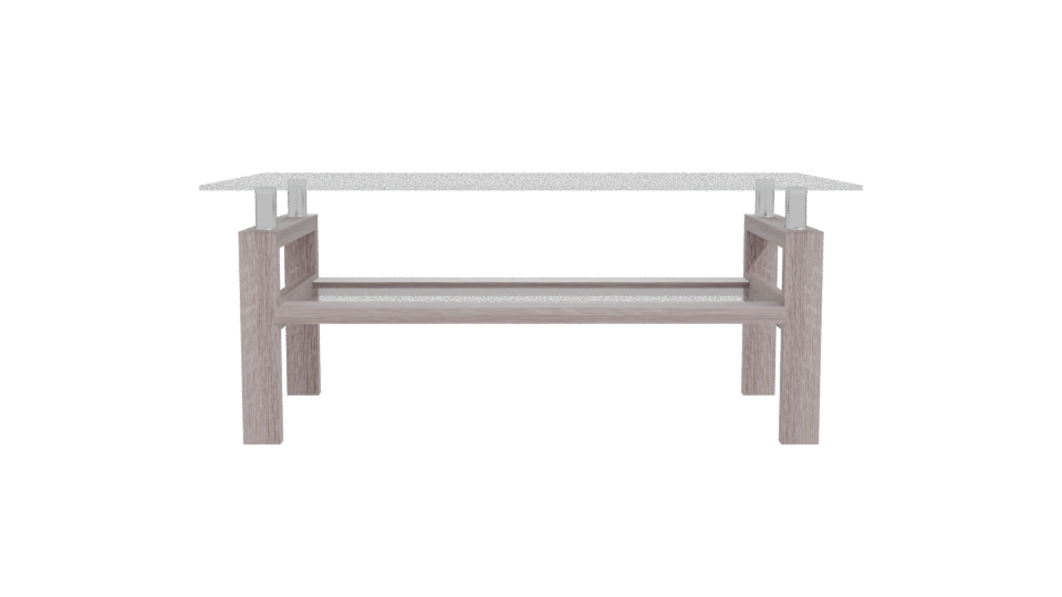 Stylish Glass Top Coffee Table - Professional 3D Model Render 11