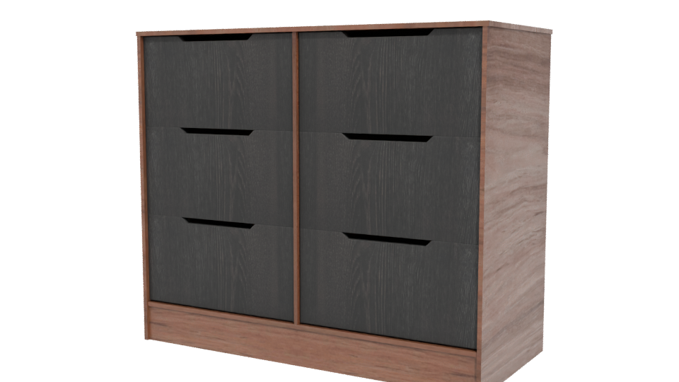 Contemporary Wooden Storage Cabinet 3D - Professional 3D Model Render 12