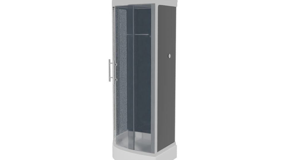 Modern Vertical Storage Cabinet Model - Professional 3D Model Render 6