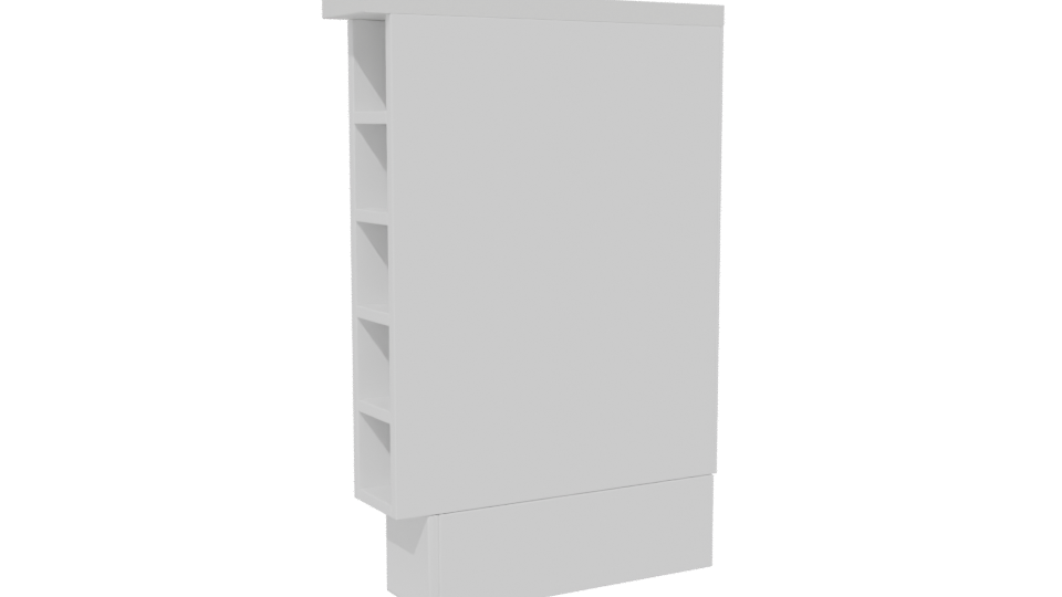 Elegant Minimalist Storage Cabinet 3D Model - Professional 3D Model Render 13