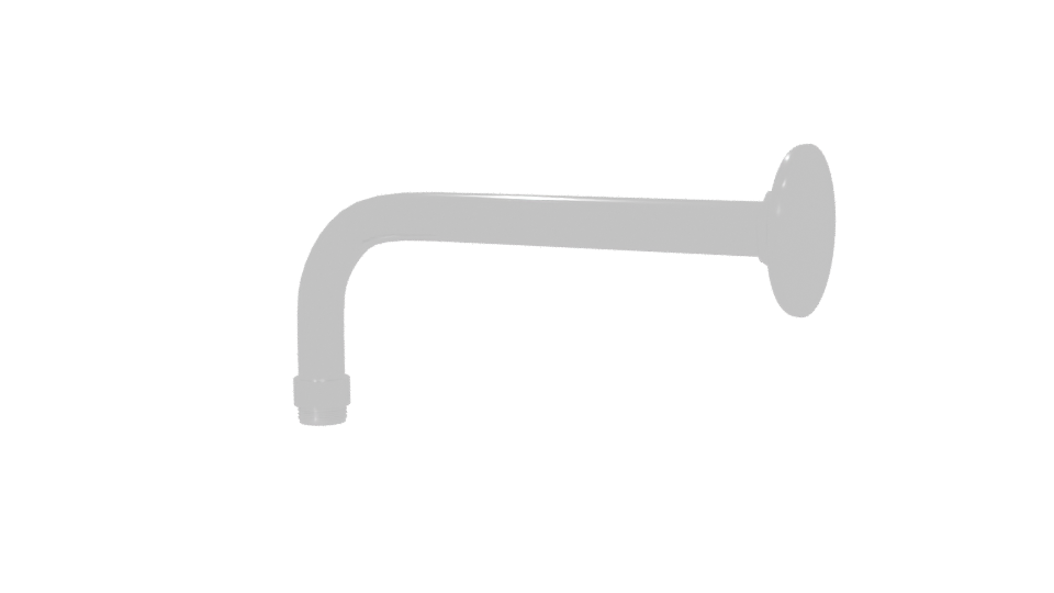 Stylish Curved Metal Pipe 3D Model - Professional 3D Model Render 6