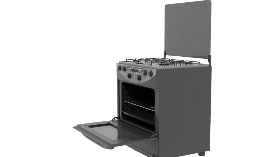 Stylish Gas Range Appliance 3D - Professional 3D Model Render 13
