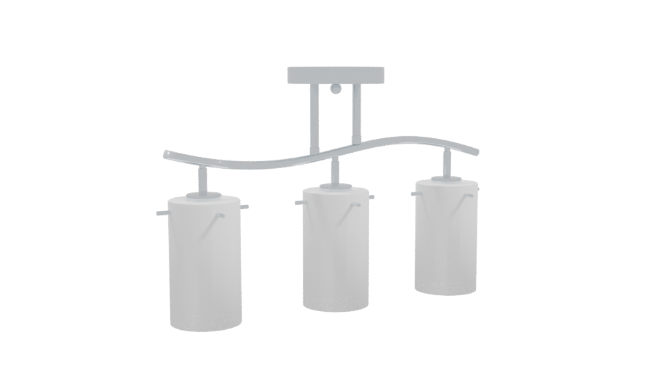 Sleek Modern Glass Pendant Lighting 3D Model - Professional 3D Model Render 10