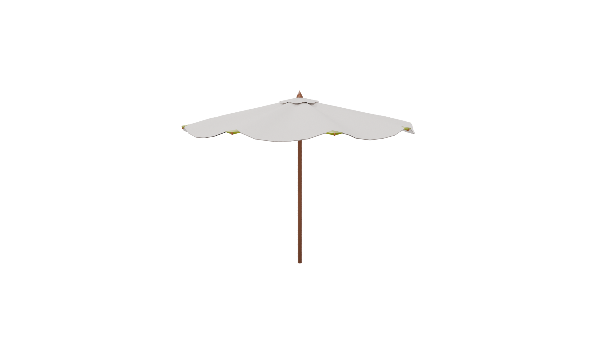 Stylish Outdoor Patio Umbrella 3D - Professional 3D Model Render 6
