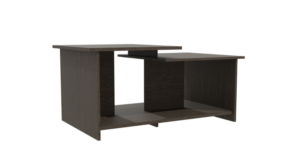 Contemporary Wooden Coffee Table 3D - Professional 3D Model Render 10