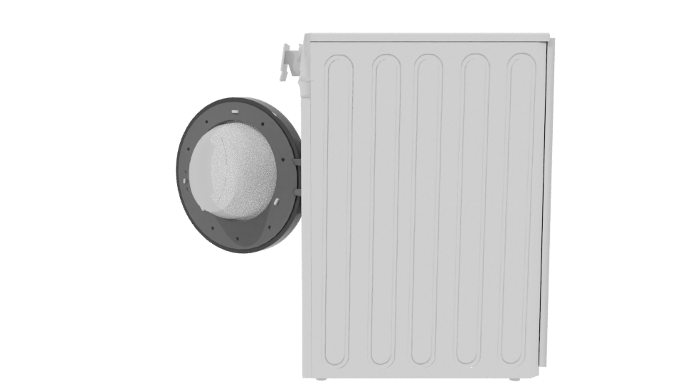 Modern Washing Machine 3D Model - Professional 3D Model Render 2