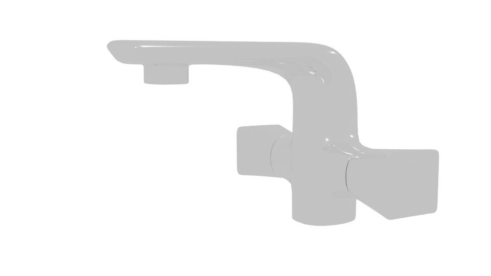 Stylish Modern Bathroom Faucet 3D Model - Professional 3D Model Render 13