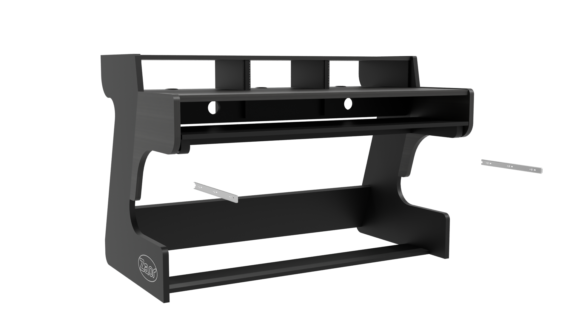 Contemporary Workspace Desk Model - Professional 3D Model Render 10