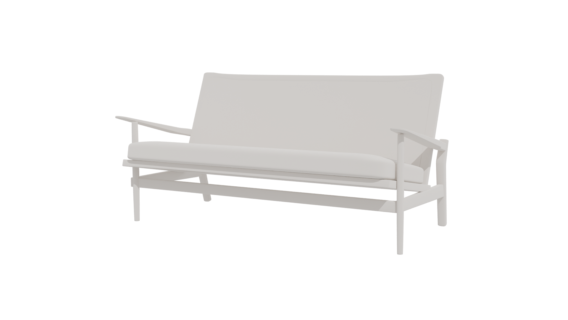 Sofa 2.5 Seats 3D Model - Professional 3D Model Render 4