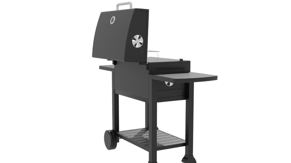 Portable Charcoal Grill 3D Model - Professional 3D Model Render 7