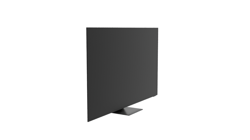 Sleek Flat Screen Television 3D Model - Professional 3D Model Render 9