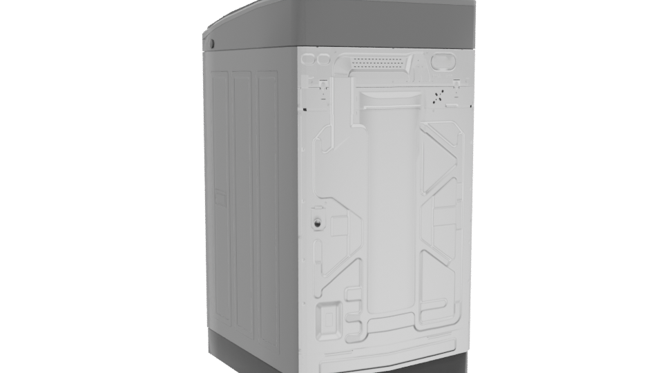 Stylish Top-Load Washing Machine 3D - Professional 3D Model Render 4