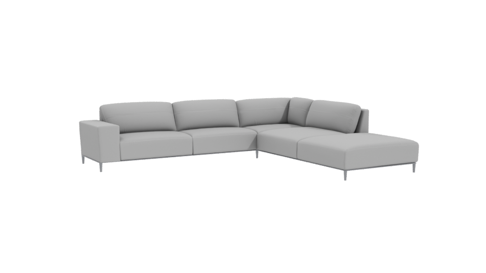 Stylish L-Shaped Sofa Model - Professional 3D Model Render 10