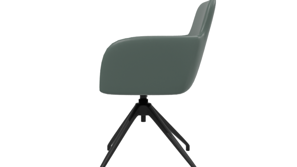 Stylish Modern Swivel Armchair 3D Model - Professional 3D Model Render 2