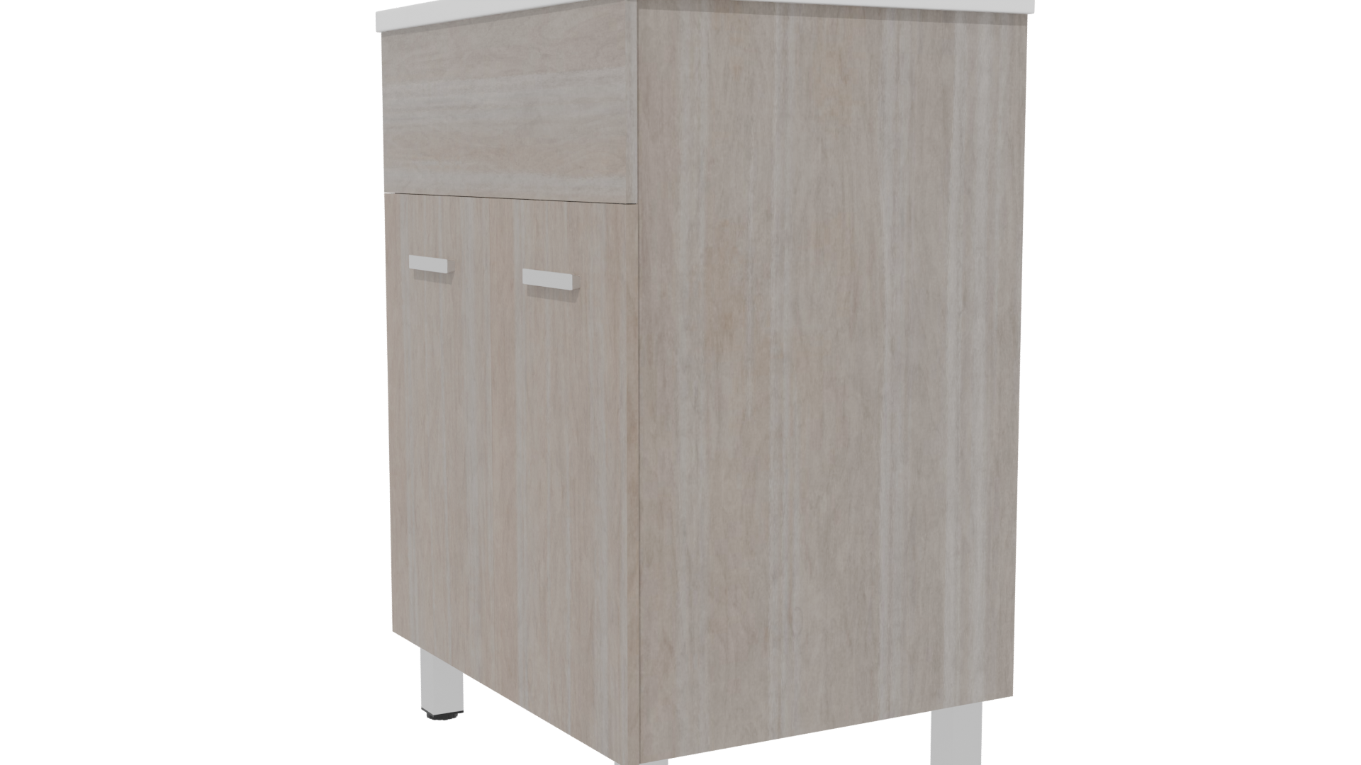 Stylish Wooden Storage Cabinet 3D - Professional 3D Model Render 13