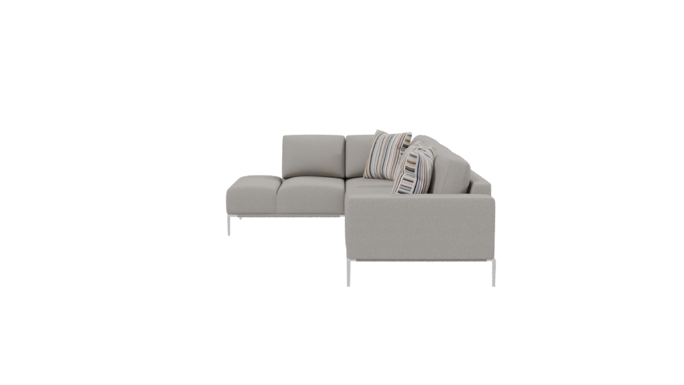 Stylish Sectional Sofa Model - Professional 3D Model Render 2