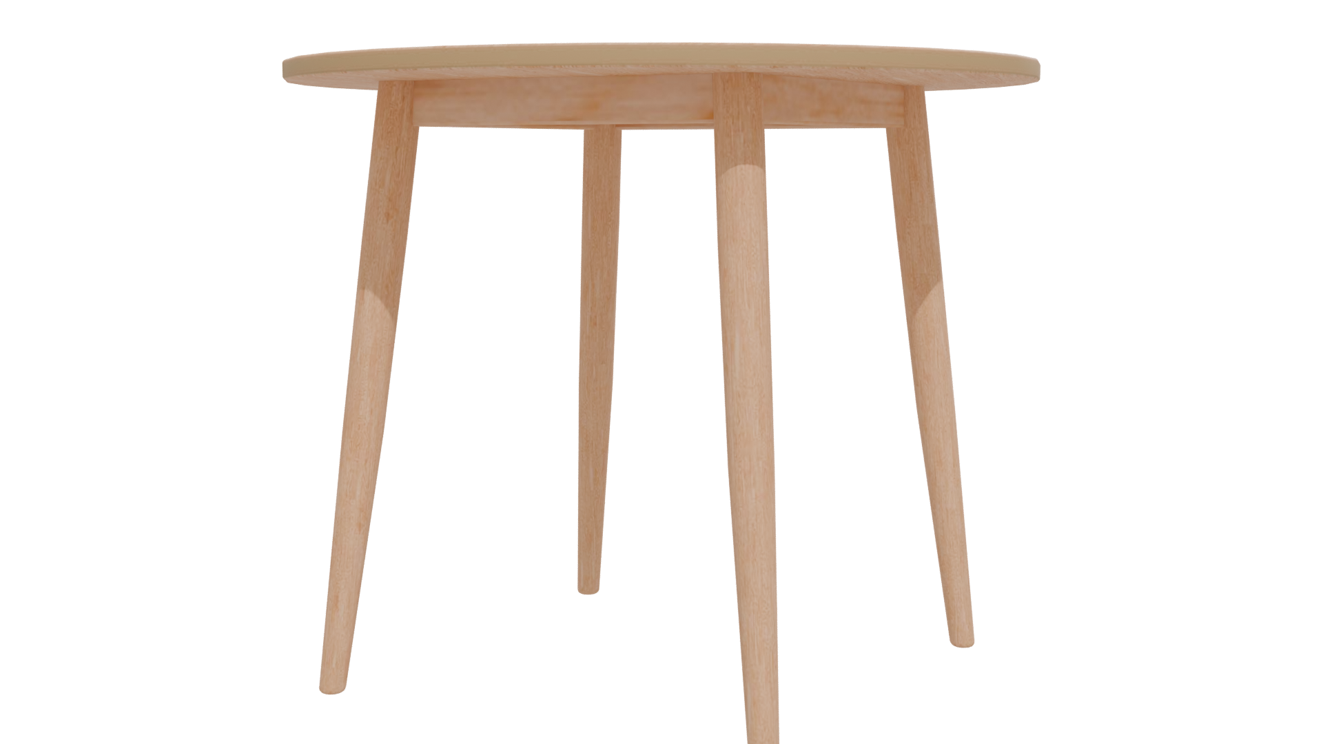 Elegant Round Wooden Table 3D - Professional 3D Model Render 12