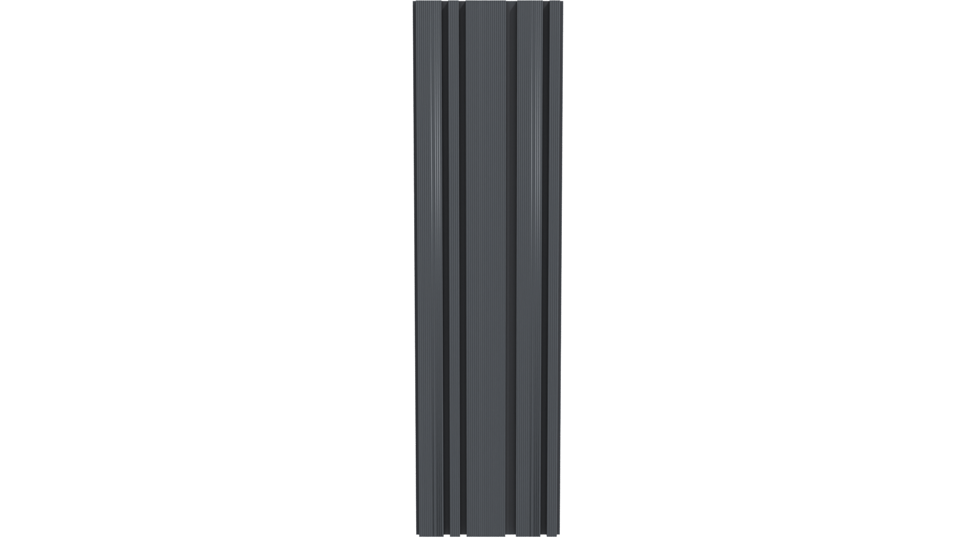 Sleek Black Wood Vertical Panel 3D Model - Professional 3D Model Render 11