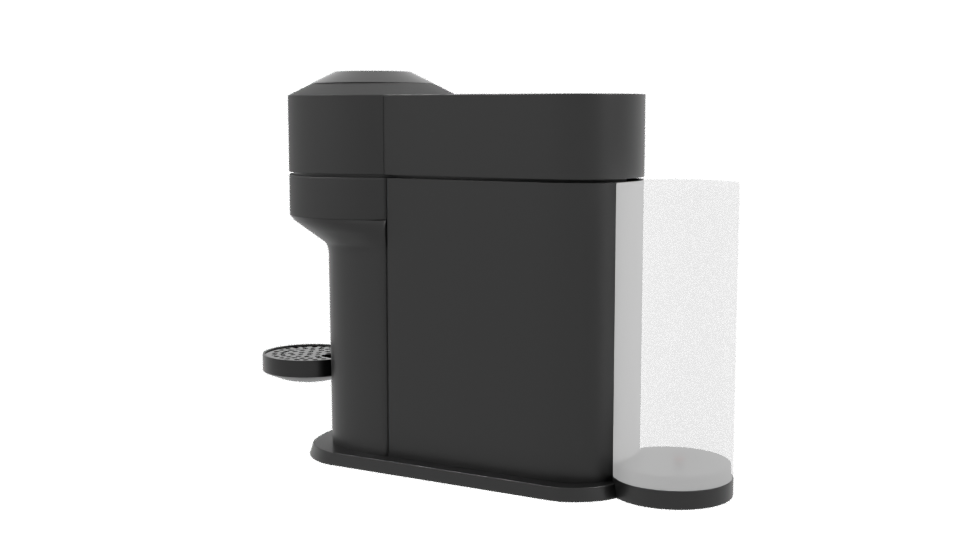 Sleek Modern Coffee Machine 3D Model - Professional 3D Model Render 3