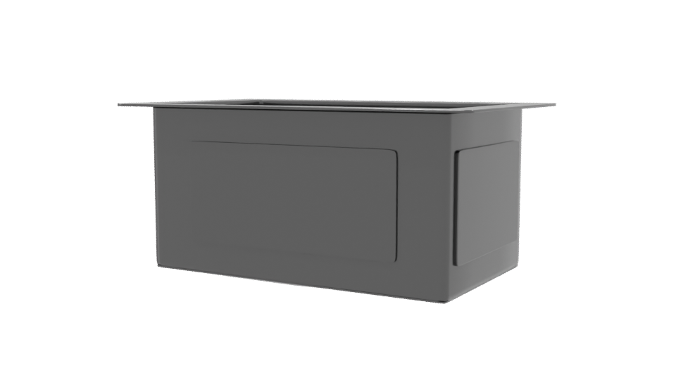 Stylish Modern Square Planter 3D Model - Professional 3D Model Render 9