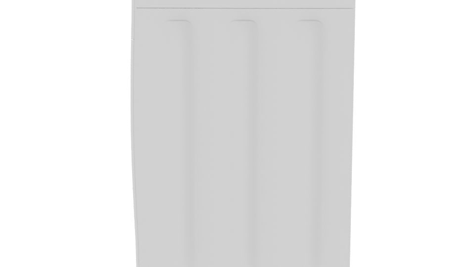 Sleek Front-Loading Washing Machine 3D Model - Professional 3D Model Render 2