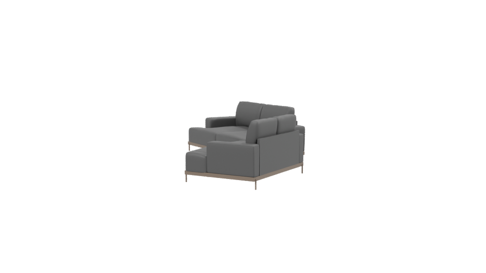 Elegant Modern Sofa Set 3D - Professional 3D Model Render 2