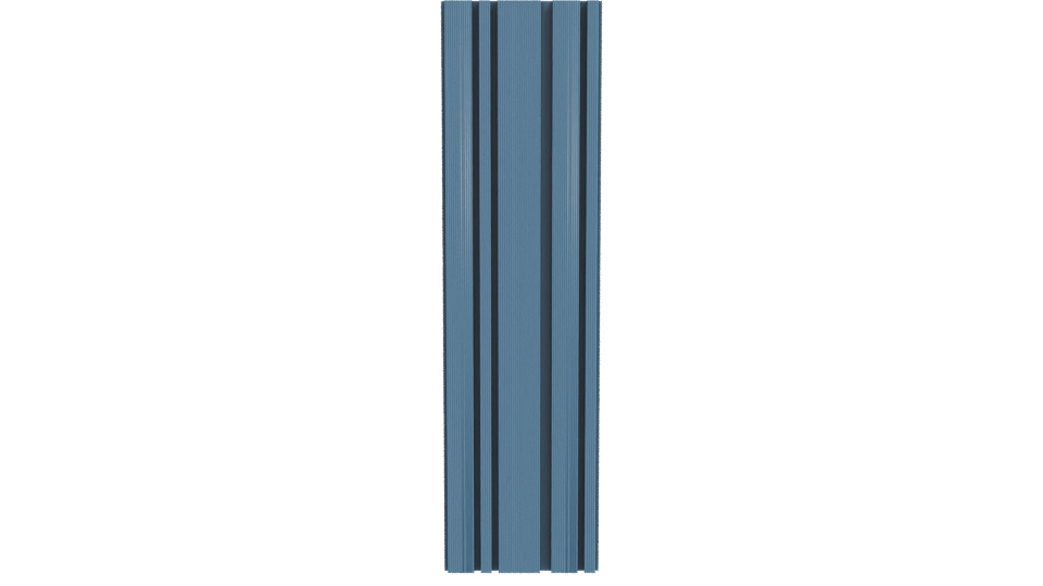 Stylized Blue Vertical Column 3D - Professional 3D Model Render 11