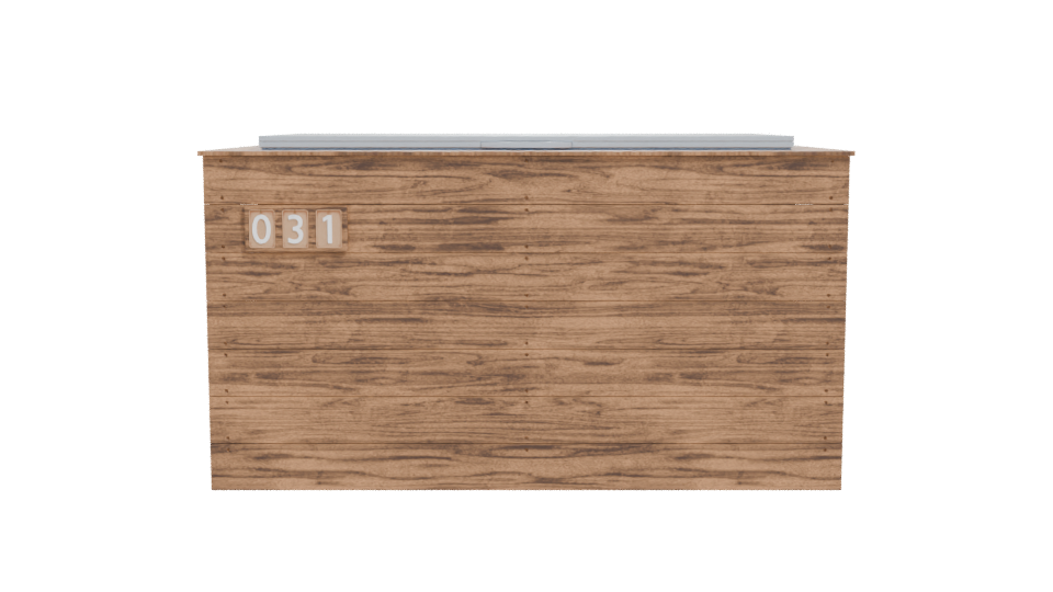 Stylish Wooden Storage Box 3D Model - Professional 3D Model Render 11