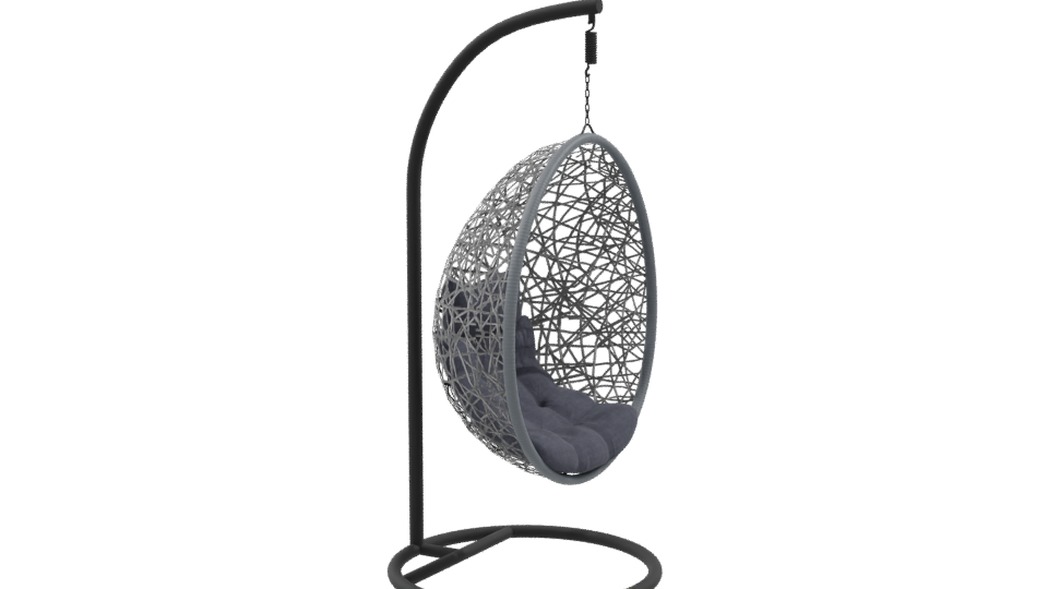 Stylish Hanging Egg Chair Model - Professional 3D Model Render 9