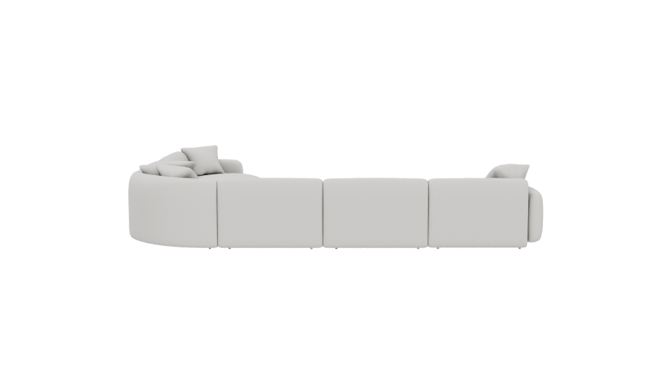 Modern Sectional Sofa 3D Model - Professional 3D Model Render 5