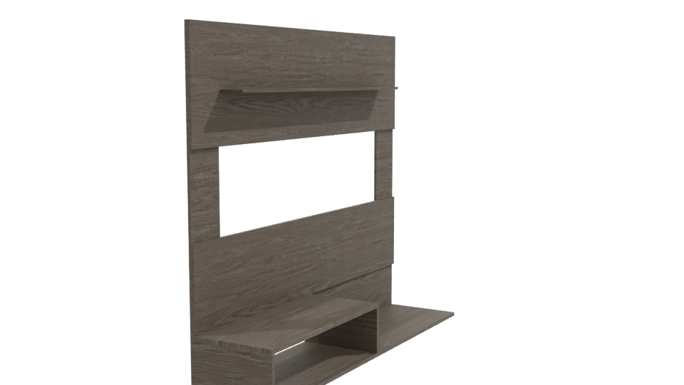 Modern Wooden TV Stand 3D Model - Professional 3D Model Render 9
