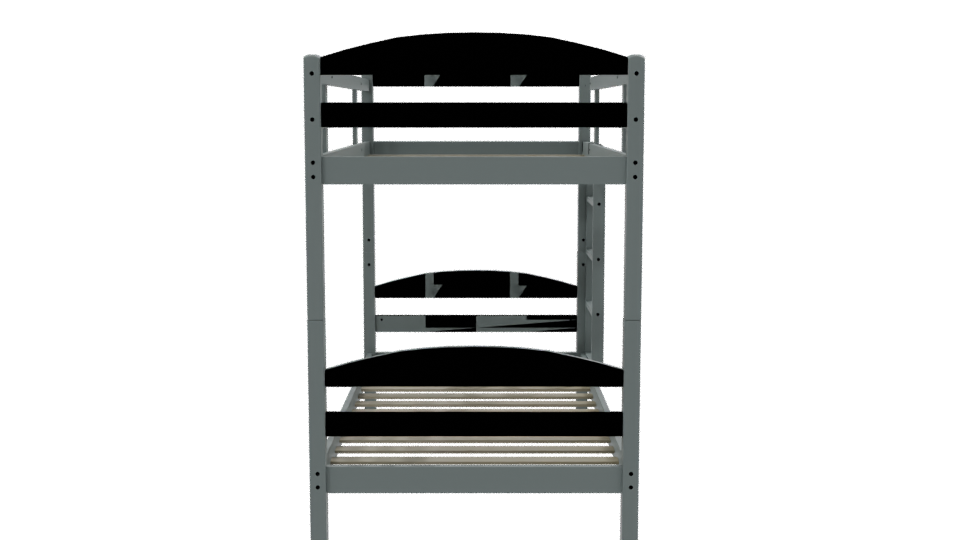 Stylish Bunk Bed 3D Model - Professional 3D Model Render 8