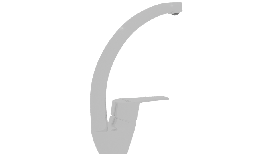 Sleek Kitchen Faucet 3D Model - Professional 3D Model Render 10