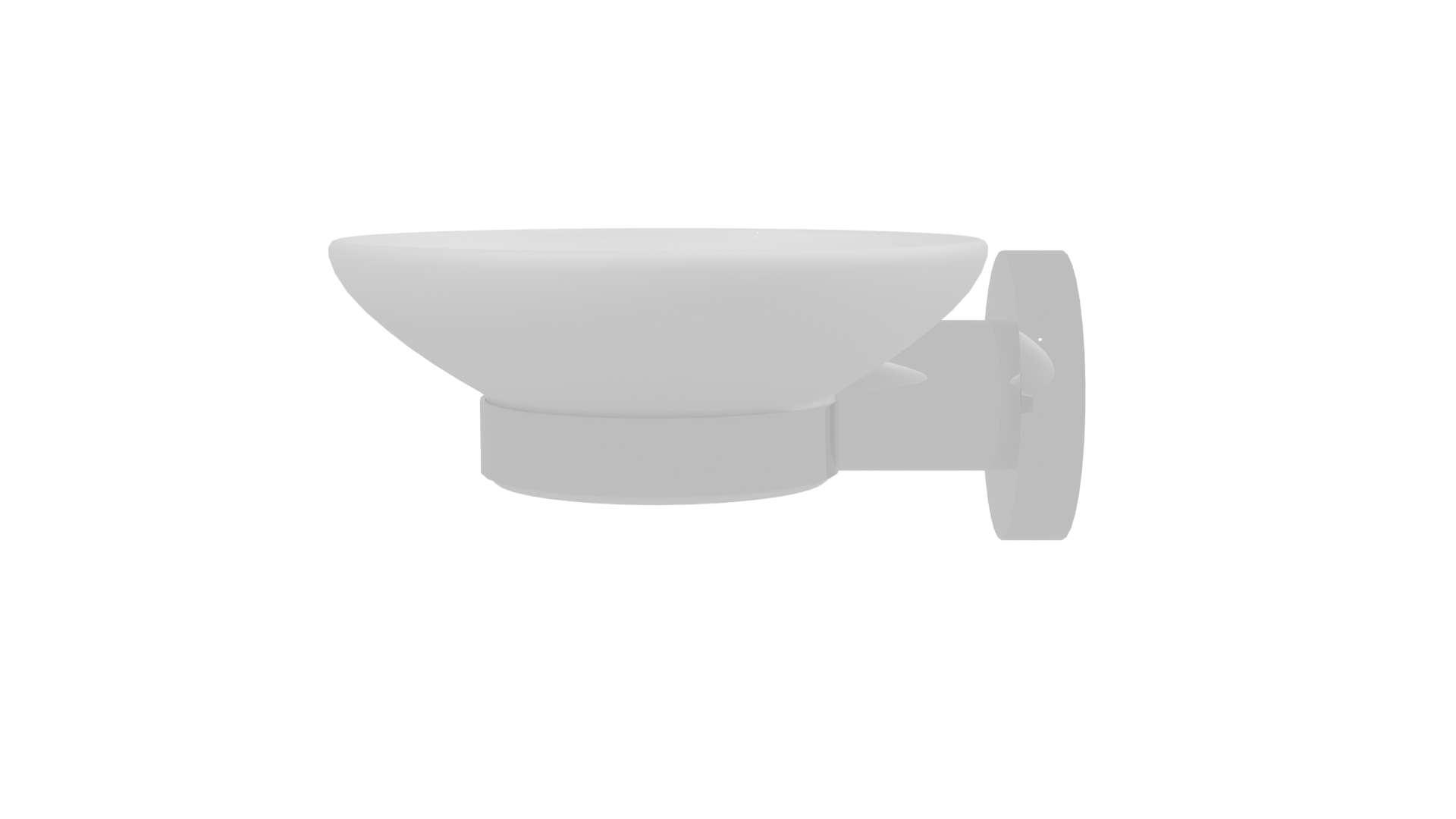 Stylish Wall-Mounted Soap Dish 3D - Professional 3D Model Render 2