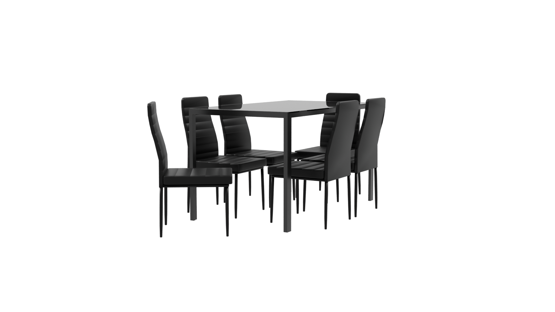 Stylish Modern Dining Set 3D - Professional 3D Model Render 9