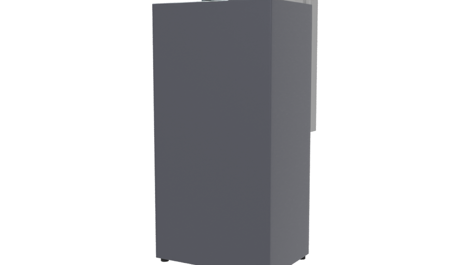 Sleek Black Refrigerator Model 3D - Professional 3D Model Render 6