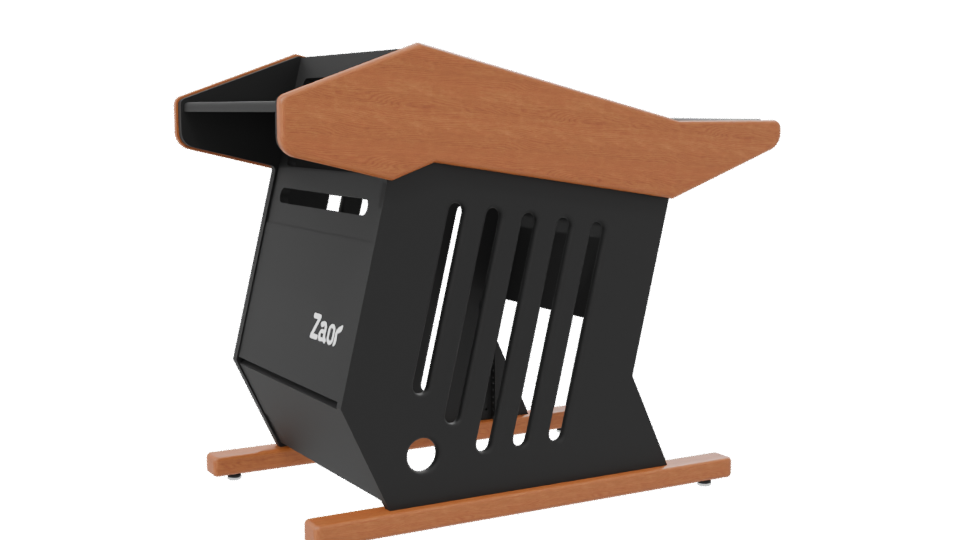 Stylish Shopping Cart 3D Model - Professional 3D Model Render 7