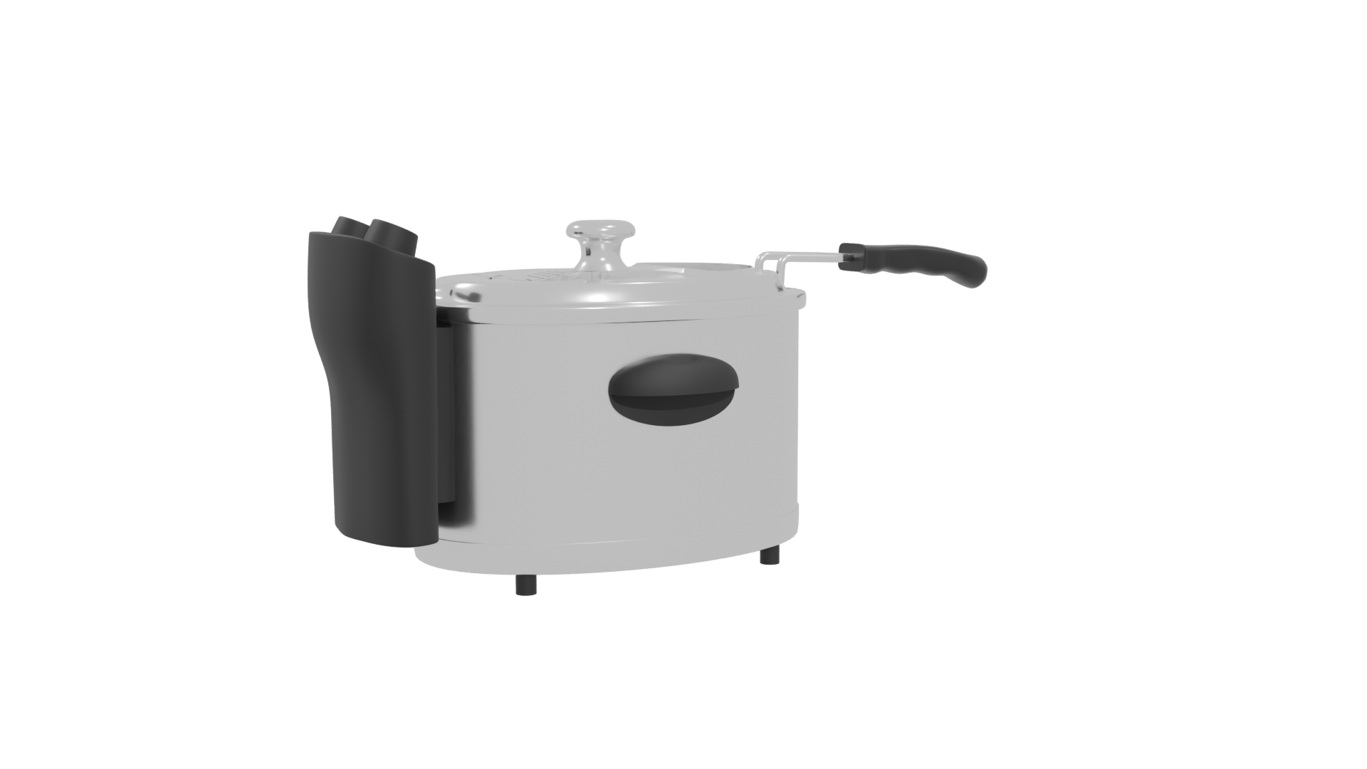 Stylish Electric Cooking Pot Model - Professional 3D Model Render 4