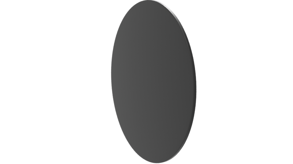 Stylish Metallic Circular Mirror 3D Model - Professional 3D Model Render 7
