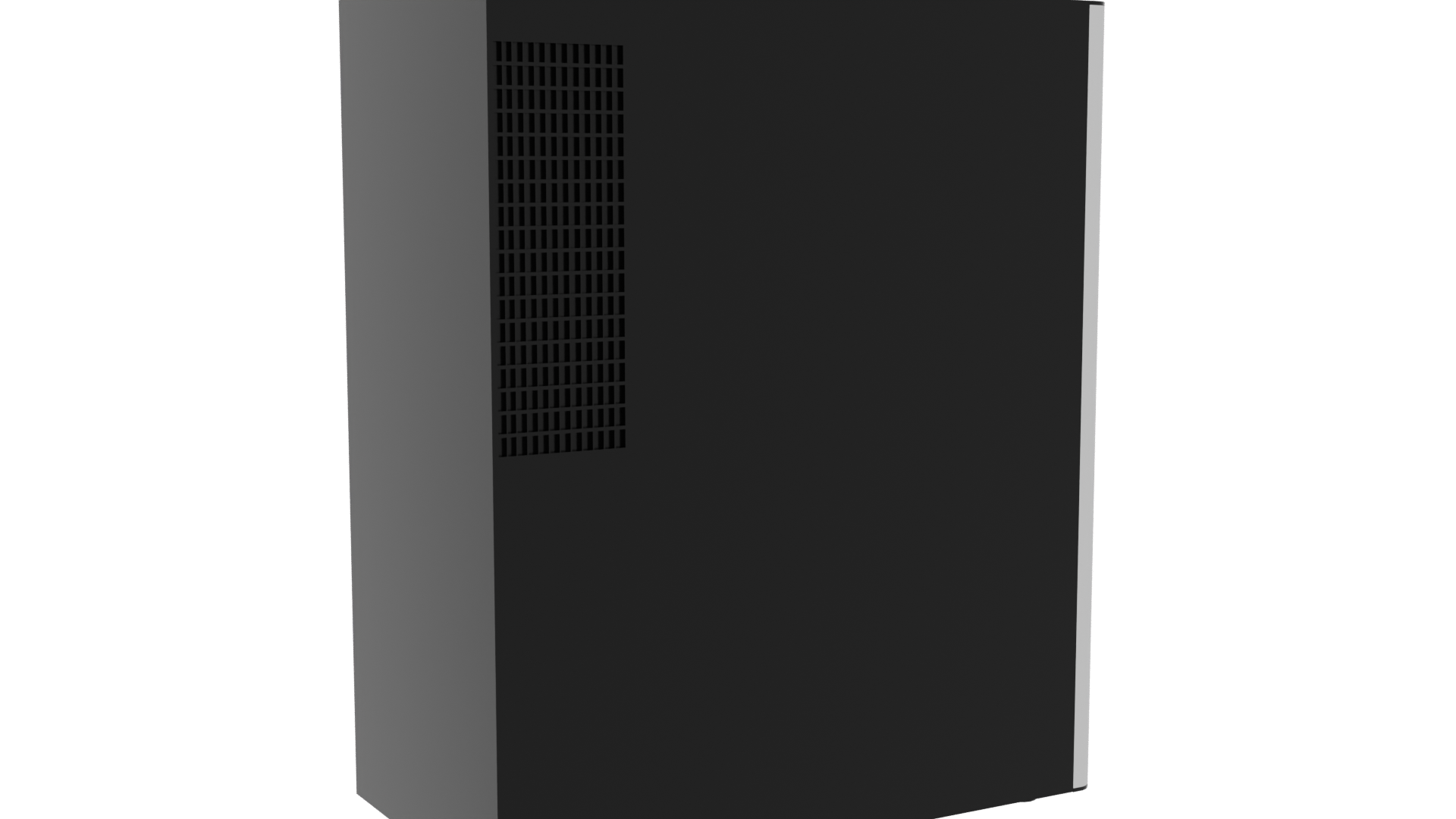 Sleek Glass Front Wine Cooler 3D Model - Professional 3D Model Render 4