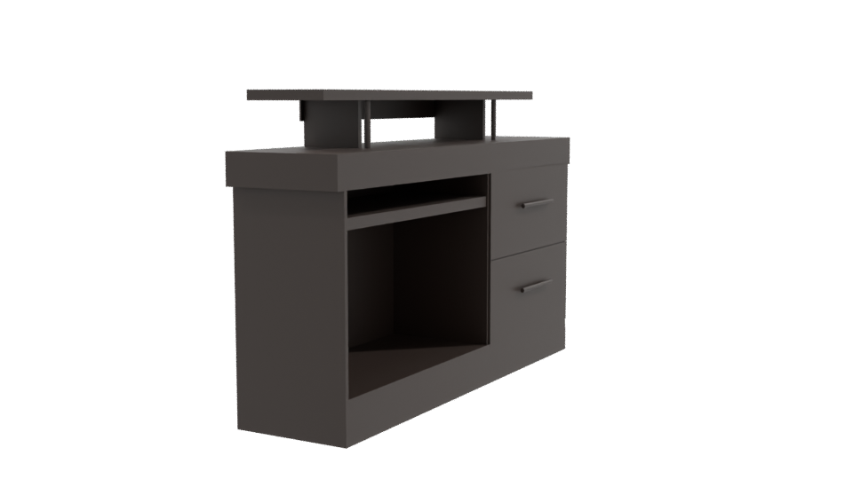 Minimalist Storage Cabinet 3D Model - Professional 3D Model Render 9