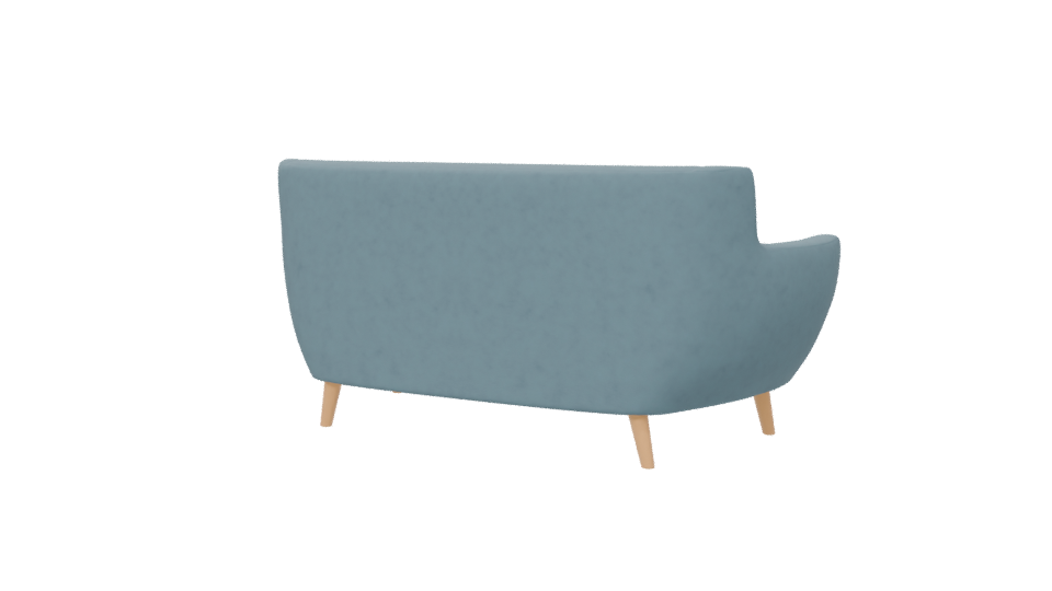 Stylish Mid-Century Sofa Model - Professional 3D Model Render 6