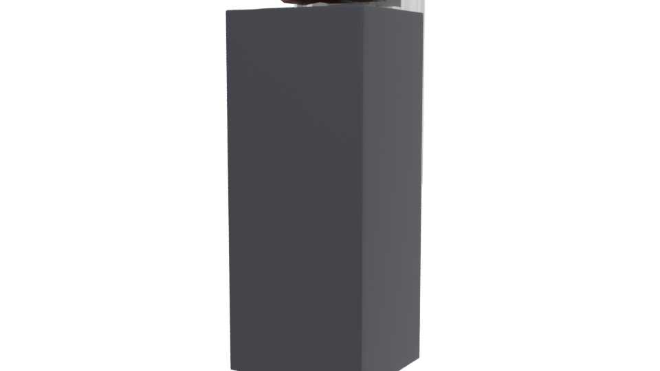 Sleek Black Refrigerator Model - Professional 3D Model Render 6