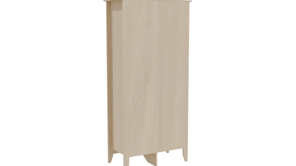 LIBRERO ESSEN R Wooden Cabinet Model - Professional 3D Model Render 4