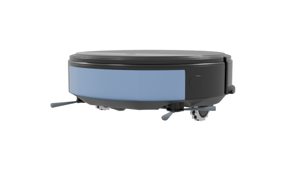 Compact Robotic Vacuum Cleaner 3D - Professional 3D Model Render 9