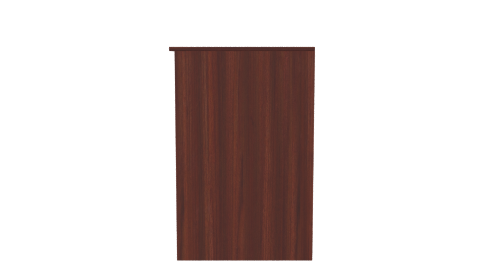 Stylish Wooden Office Desk 3D - Professional 3D Model Render 2