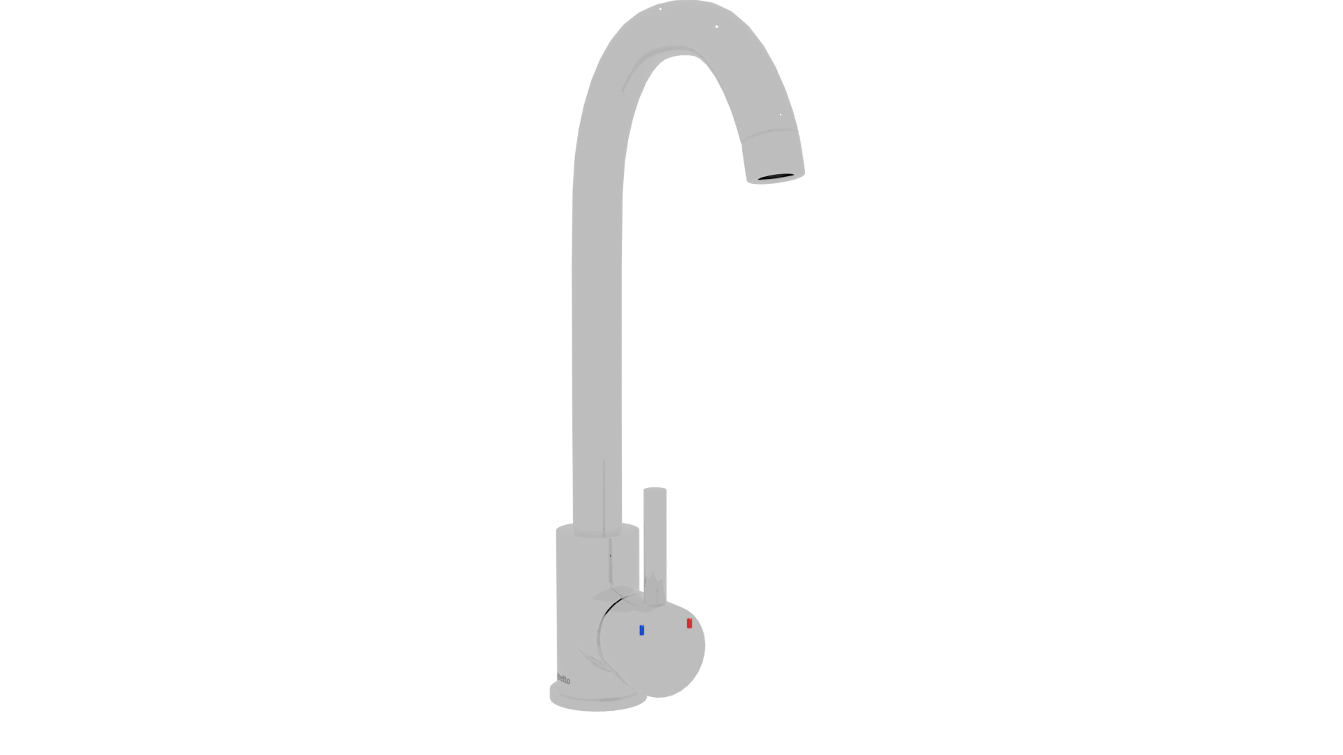 Sleek Chrome Showerhead 3D Model - Professional 3D Model Render 10