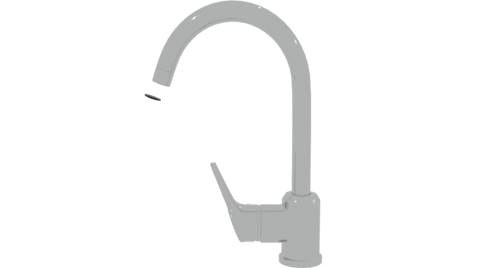 Stylish Modern Faucet 3D Model - Professional 3D Model Render 2